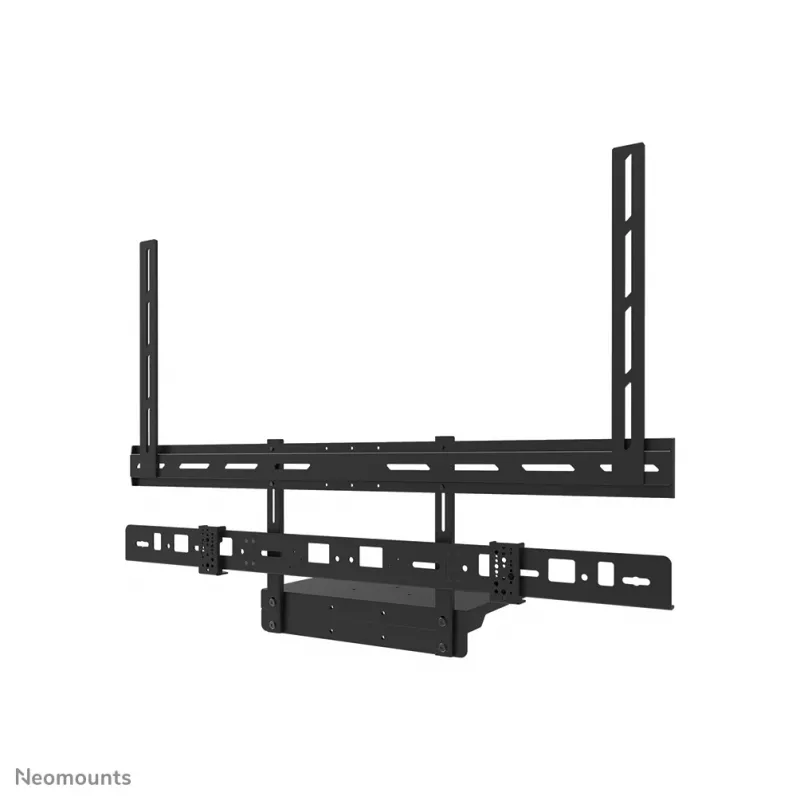 Kit de suporte para videobar e portátil Neomounts AV60-500BL para ecrãs de 43–110 polegadas, VESA até 600x400, carga máx. 8 kg, largura 900 mm