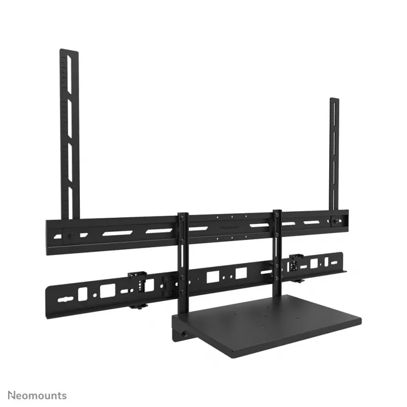 Kit de suporte para videobar e portátil Neomounts AV60-500BL para ecrãs de 43–110 polegadas, VESA até 600x400, carga máx. 8 kg, largura 900 mm
