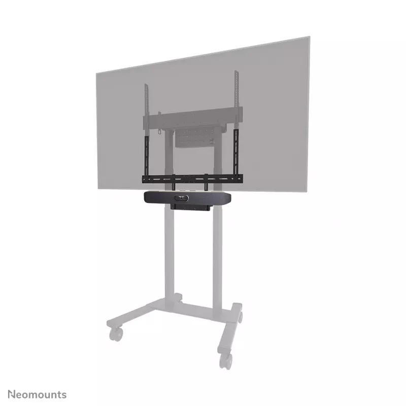 Kit de suporte para videobar e portátil Neomounts AV60-500BL para ecrãs de 43–110 polegadas, VESA até 600x400, carga máx. 8 kg, largura 900 mm