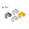 Clipe para cabos DeLOCK 86422 multicolor 40 unid.