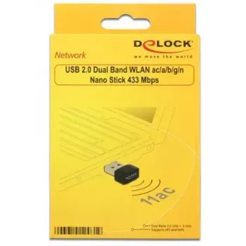 Placa de rede DeLOCK 12461 WLAN 433 Mbit/s