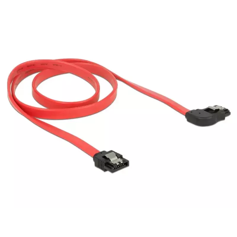 Cabo SATA DeLOCK 83970 0,7 m SATA 7 pinos preto vermelho