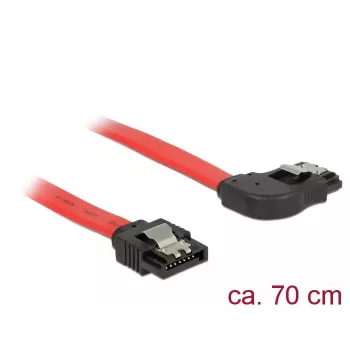 Cabo SATA DeLOCK 83970 0,7 m SATA 7 pinos preto vermelho