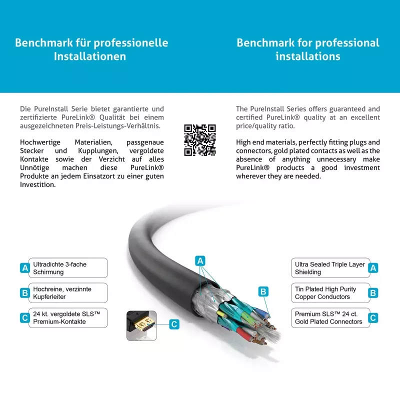 Cabo HDMI PureLink PureInstall 1m PI1000-010