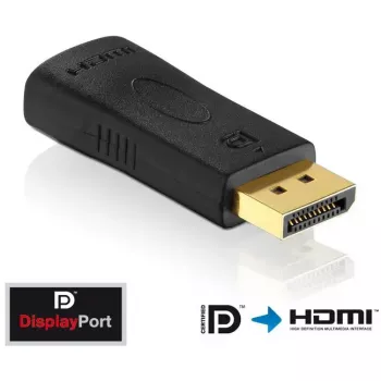 Cabo adaptador DisplayPort para HDMI Innovation IT PI150 – DP para HDMI, contactos dourados, preto