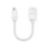 Cabo USB PureLink IS230 0,1 m USB-C para USB-A branco