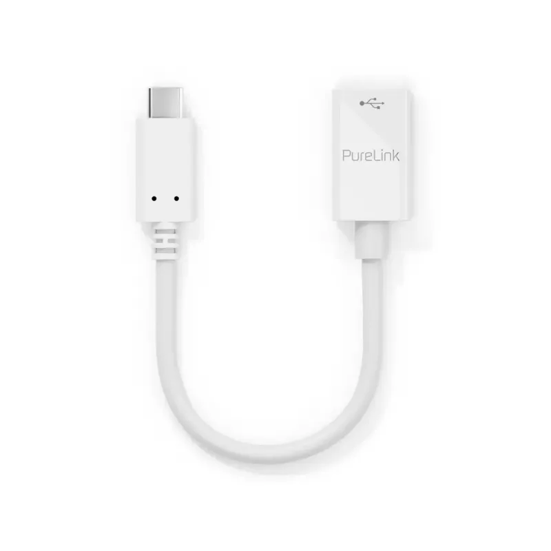 Cabo USB PureLink IS230 0,1 m USB-C para USB-A branco