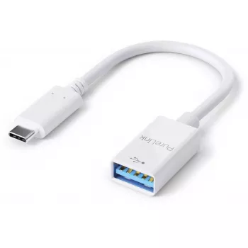 Cabo USB PureLink IS230 0,1 m USB-C para USB-A branco