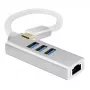 Hub USB Helos 288390 Type-C 5000 Mbit/s prateado