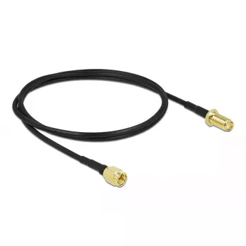 Cabo de antena ficha SMA para conector fêmea SMA DeLOCK 90447