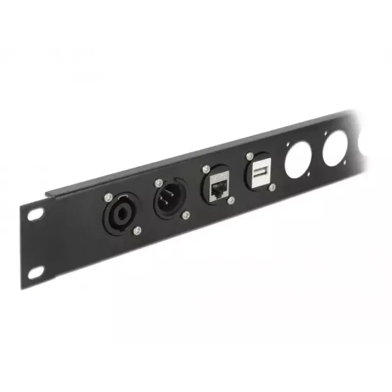 Conector DELOCK 86790 fêmea 6,35 mm preto/prateado, 25,2×31,5×31,4 mm