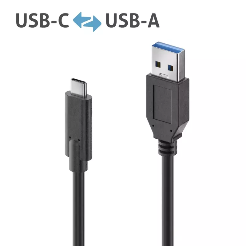 Cabo USB PureLink IS2611-010 USB 3.2 Gen 2 1m USB-C USB-A preto