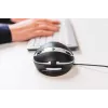 Rato com fio BakkerElkhuizen Oyster, para ambas as mãos, design vertical, laser, USB Type-A, 1200 DPI, preto, prateado