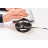 Rato com fio BakkerElkhuizen Oyster, para ambas as mãos, design vertical, laser, USB Type-A, 1200 DPI, preto, prateado