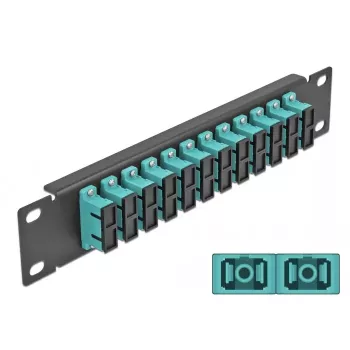 Patch panel de fibra ótica DeLOCK 10