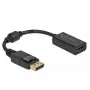 Adaptador DisplayPort 1.1 macho para HDMI fêmea DeLOCK 61011