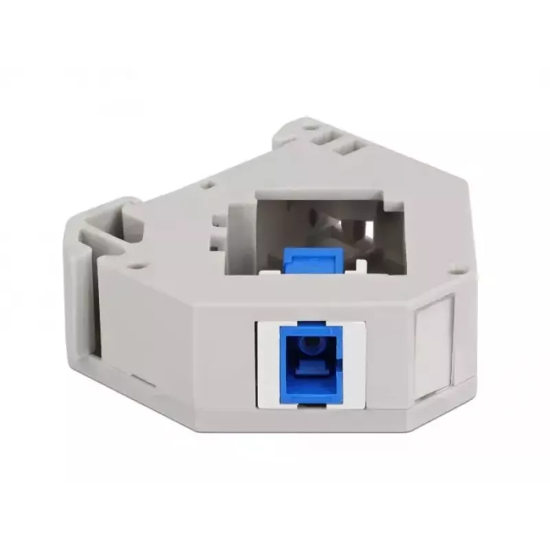 Módulo keystone DELOCK 87164 — adaptador SC para SC, cores: azul/cinzento/branco, 60,1×59,4×21,6 mm