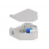 Módulo keystone DELOCK 87164 — adaptador SC para SC, cores: azul/cinzento/branco, 60,1×59,4×21,6 mm