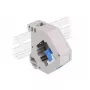 Módulo keystone DELOCK 87164 — adaptador SC para SC, cores: azul/cinzento/branco, 60,1×59,4×21,6 mm