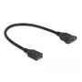 Cabo DisplayPort fêmea para fêmea para montagem em painel DeLOCK 87099