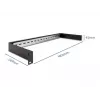 Suporte de cabos DeLOCK painel para calha DIN 19 inch 1U preto