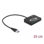 Leitor de cartões DeLOCK 91756 preto MicroSD SD MMC USB 5 Mbit/s
