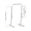 PureLink PureMounts PM-TVS-02 suporte de chão para TV para ecrãs planos de 81-165 cm (32-65 polegadas), aço, preto