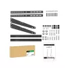 PureLink PureMounts PM-TVS-02 suporte de chão para TV para ecrãs planos de 81-165 cm (32-65 polegadas), aço, preto