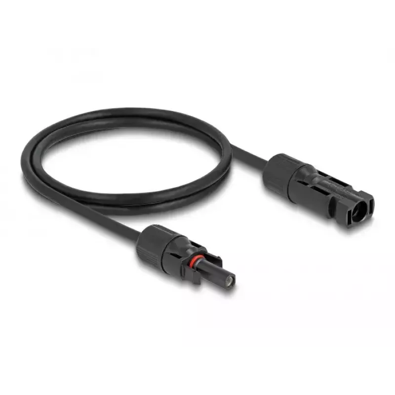 Cabo Solar DeLOCK DL4 4 mm² Macho para Fêmea 1 m Preto