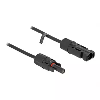 Cabo Solar DeLOCK DL4 4 mm² Macho para Fêmea 1 m Preto
