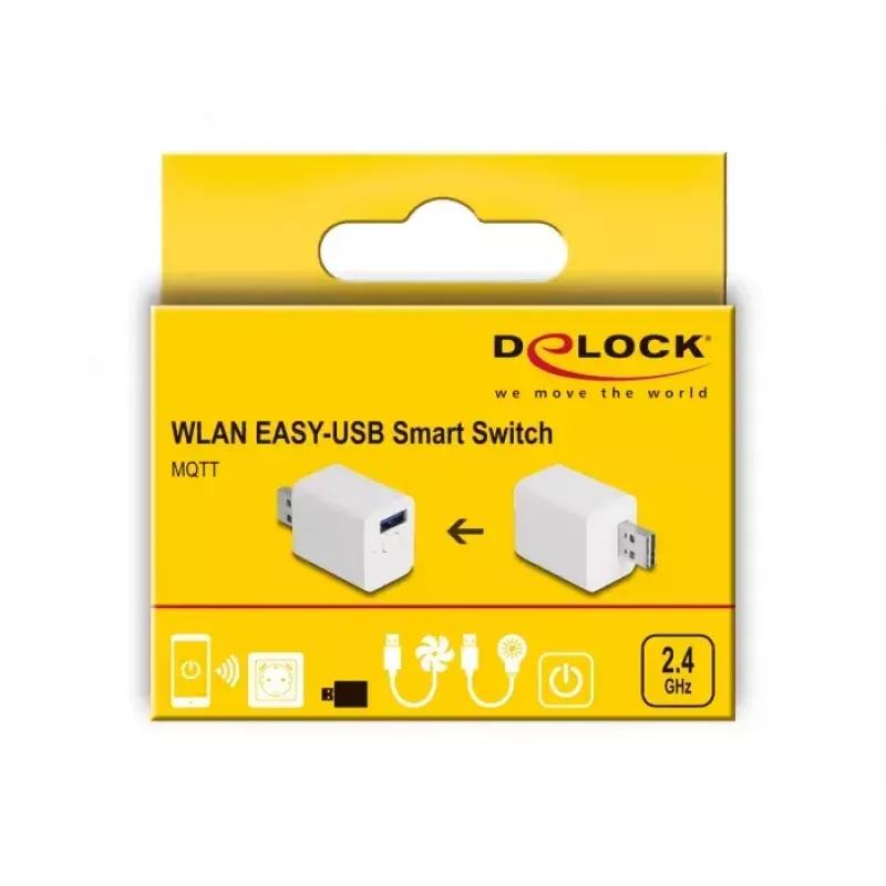 Tomada Inteligente DeLOCK 11828 Interior Wi-Fi 2 A Branco