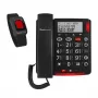 Telefone Analógico amplicomms BigTel 50 Alarm Plus Identificação de Chamadas Cinzento Escuro
