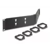 Painel de Gestão de Cabos DELOCK 19 Polegadas 66978 2U Angular Preto