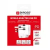 Adaptador de ficha de alimentação Skross 61663 Universal branco 100-250V 2,4A USB
