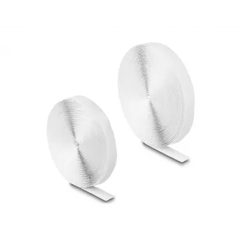 Fita adesiva DeLOCK autoadesiva C 10 m x L 20 mm branca
