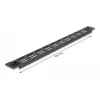 Tampa cega ventilada DeLOCK 19 polegadas 66985 preta metal 1U