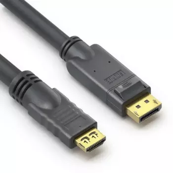 Adaptador de cabo de vídeo PureLink PI5110-100 10 m DisplayPort HDMI preto