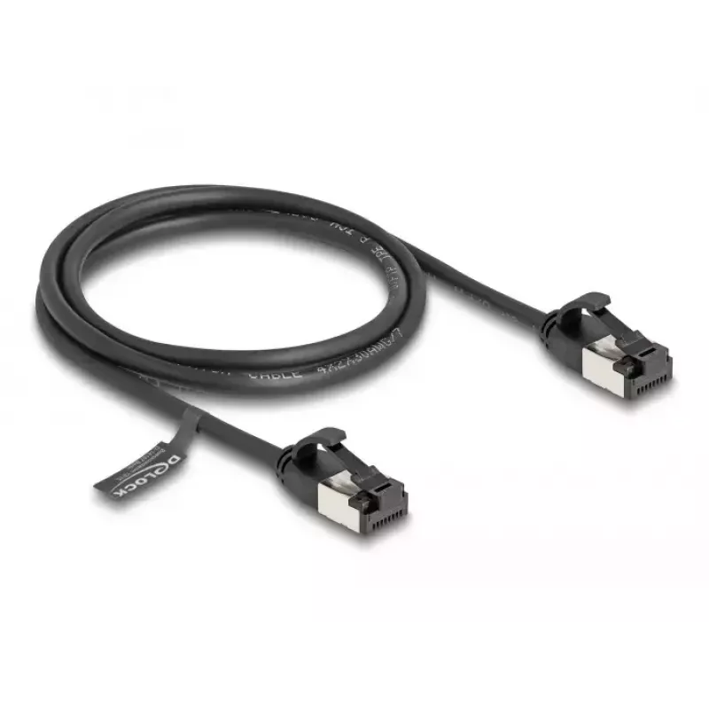 Cabo de rede DeLOCK RJ45 cabo macho para macho Cat.8.1 1 m preto