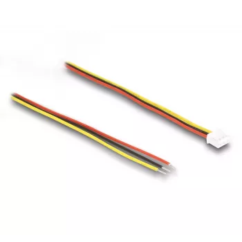 Cabo de ligação DeLOCK para módulos de câmara V8 de 3 pinos 10 cm preto vermelho amarelo