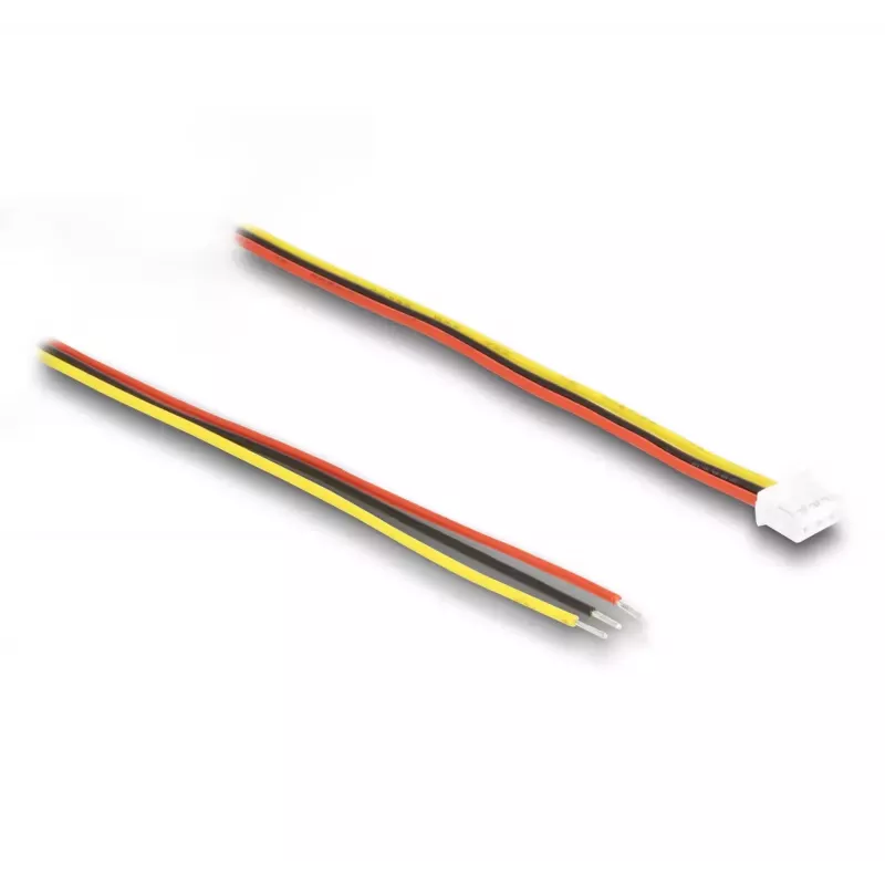 Cabo de ligação DeLOCK para módulos de câmara V8 de 3 pinos 10 cm preto vermelho amarelo