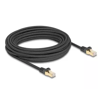 Cabo de rede DeLOCK RJ45 Cat.6A S/FTP 10 m preto