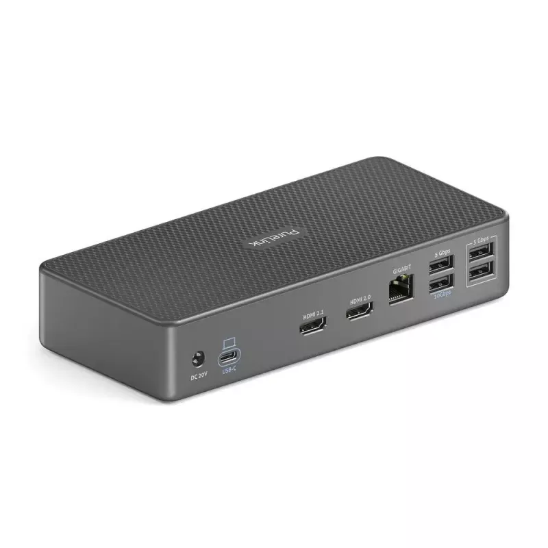 Dock para portátil PureLink VL-D200 com fios cinzento USB Power Delivery HDMI 2.0