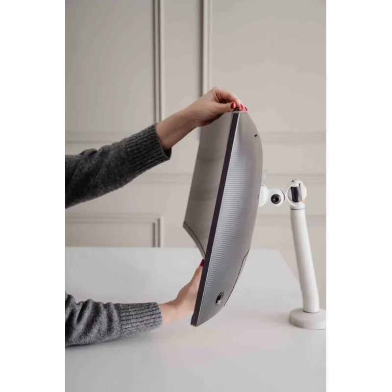 BakkerElkhuizen BE Flexible Single branco, grampo, 10 kg, 43,2 cm (17 polegadas), 88,9 cm (35 polegadas), 100 x 100 mm, branco