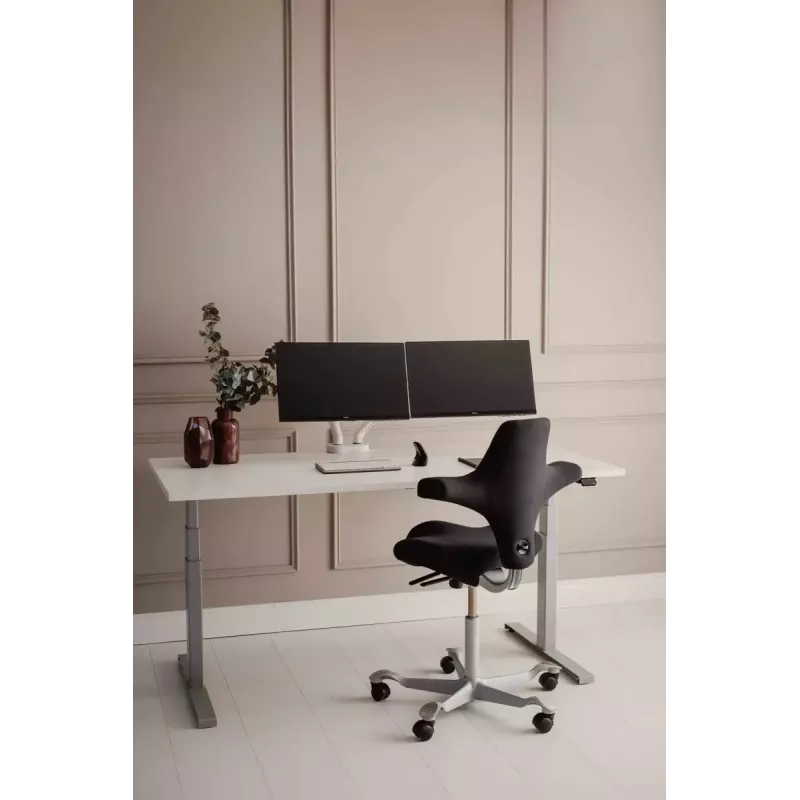 Suporte de mesa BakkerElkhuizen BE Flexible Dual 88,9 cm branco fixação por grampo 20 kg