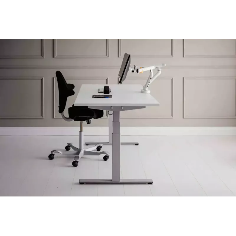 Suporte de mesa BakkerElkhuizen BE Flexible Dual 88,9 cm branco fixação por grampo 20 kg