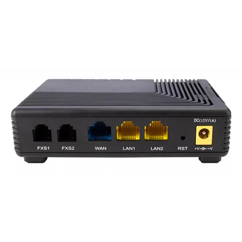Auerswald 90088 adaptador de terminal analógico (ATA) de 2 portas, VoIP, fax