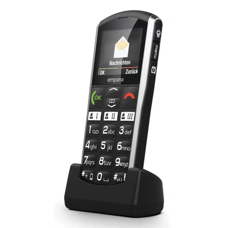 Smartphone Emporia SIMPLICITY-LTE 5,08 cm (2 polegadas) 1200 mAh preto, prateado