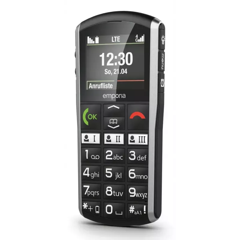 Smartphone Emporia SIMPLICITY-LTE 5,08 cm (2 polegadas) 1200 mAh preto, prateado