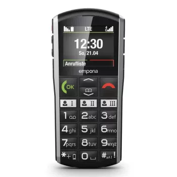 Smartphone Emporia SIMPLICITY-LTE 5,08 cm (2 polegadas) 1200 mAh preto, prateado