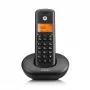 Telefone DECT sem fios MOTOROLA E201 — auscultador sem fios com função mãos-livres, até 50 registos